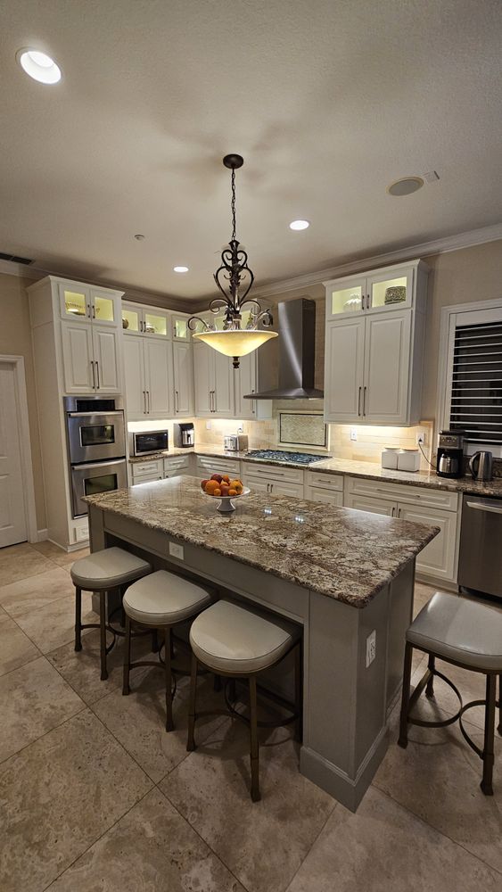 Kitchen recessed lighting installation by Golden State Electrician